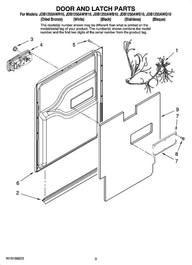 Diagram for JDB1250AWQ10