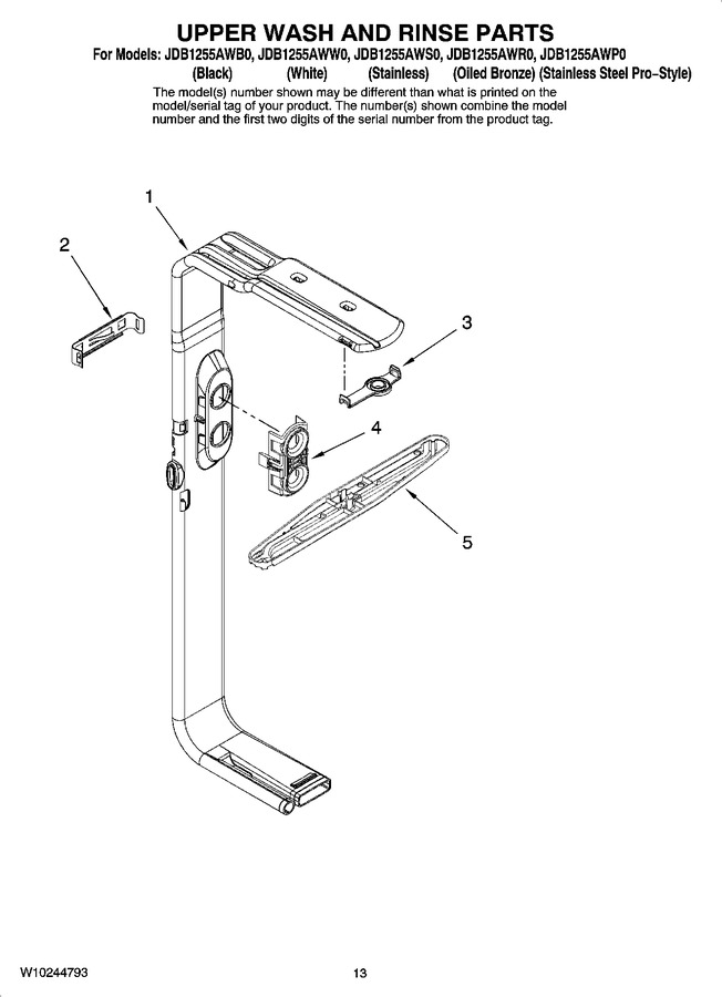 Diagram for JDB1255AWW0