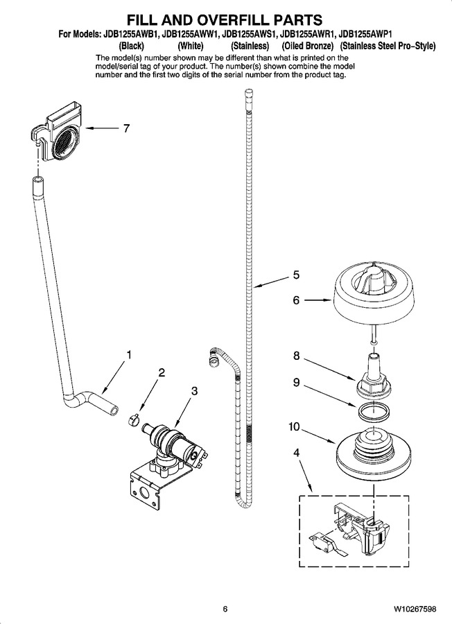 Diagram for JDB1255AWP1