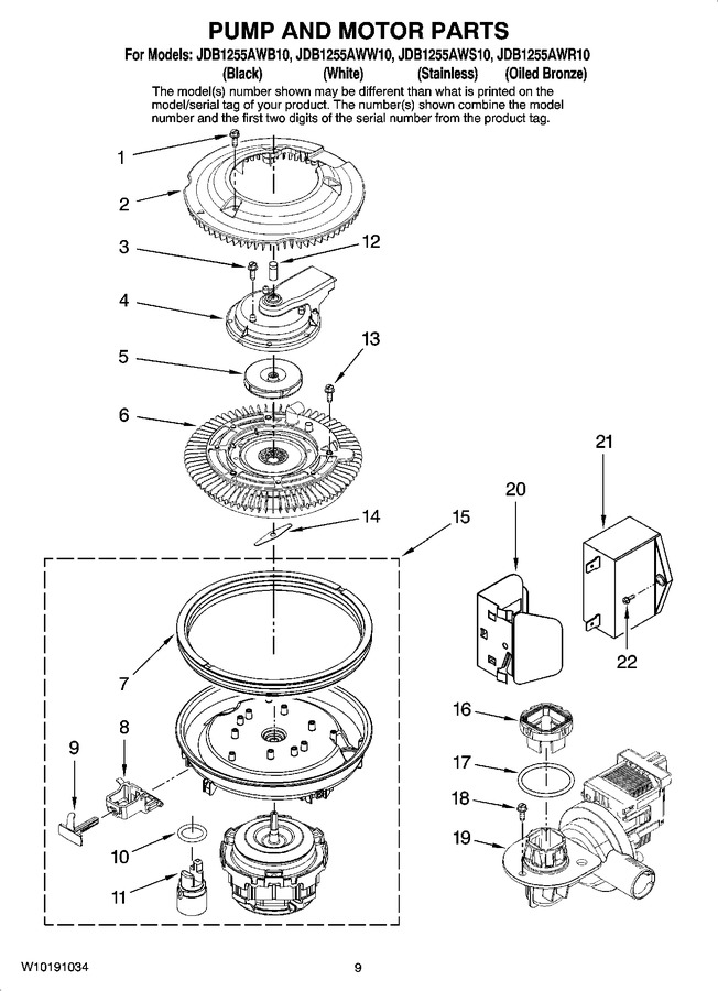 Diagram for JDB1255AWS10