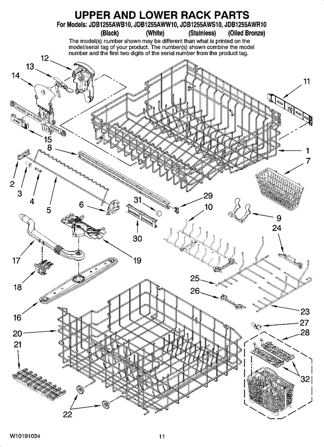 Diagram for JDB1255AWW10