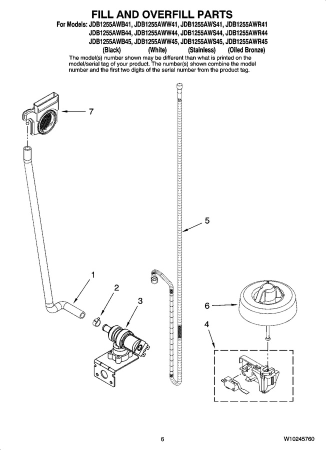 Diagram for JDB1255AWS45