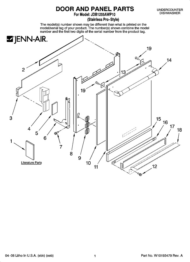 Diagram for JDB1255AWP10