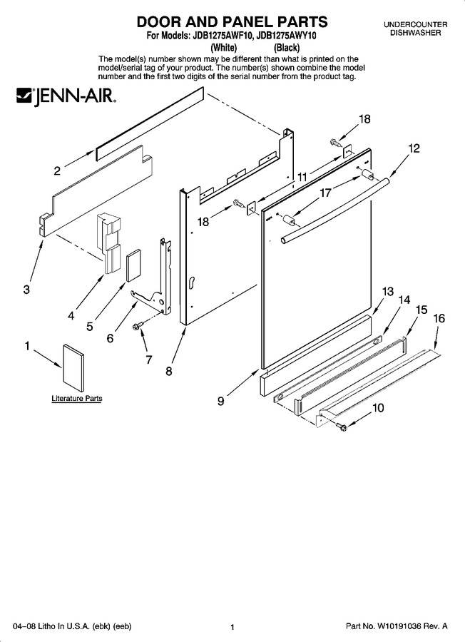 Diagram for JDB1275AWF10