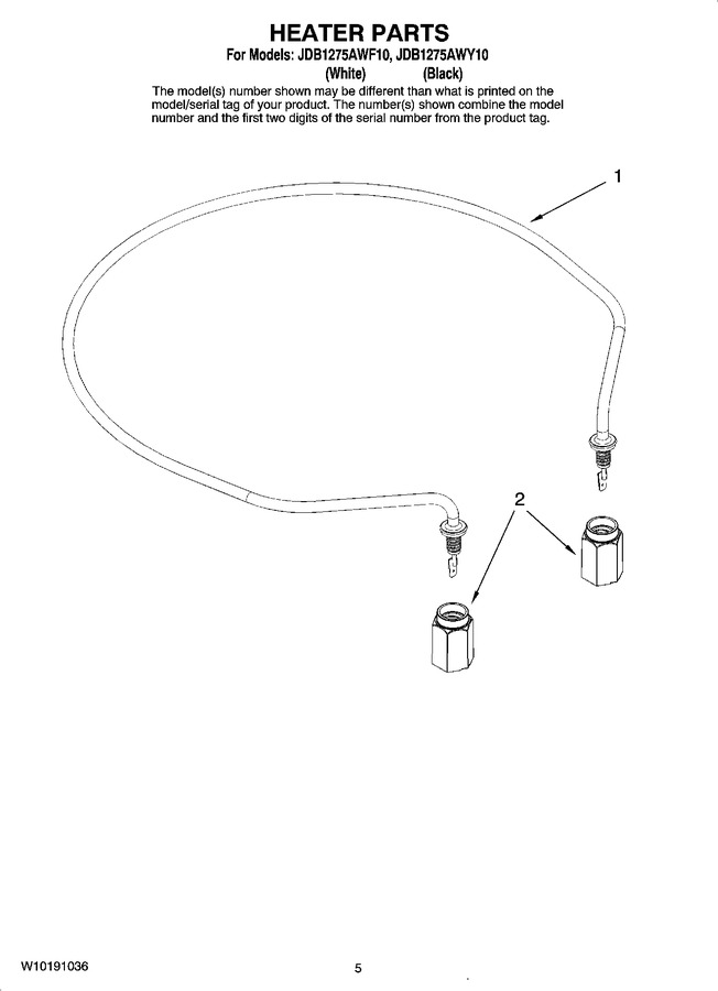 Diagram for JDB1275AWF10