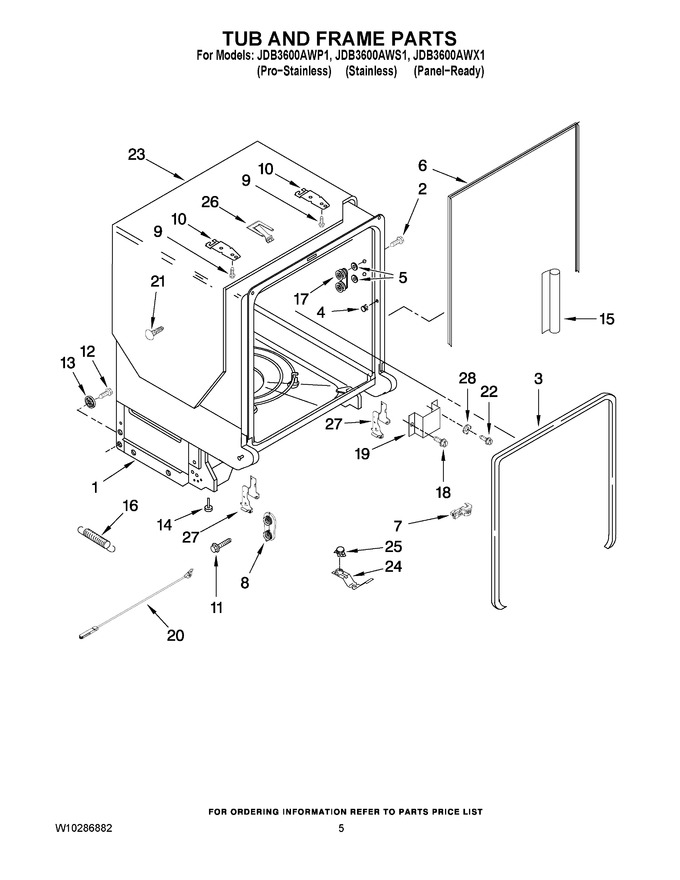 Diagram for JDB3600AWS1