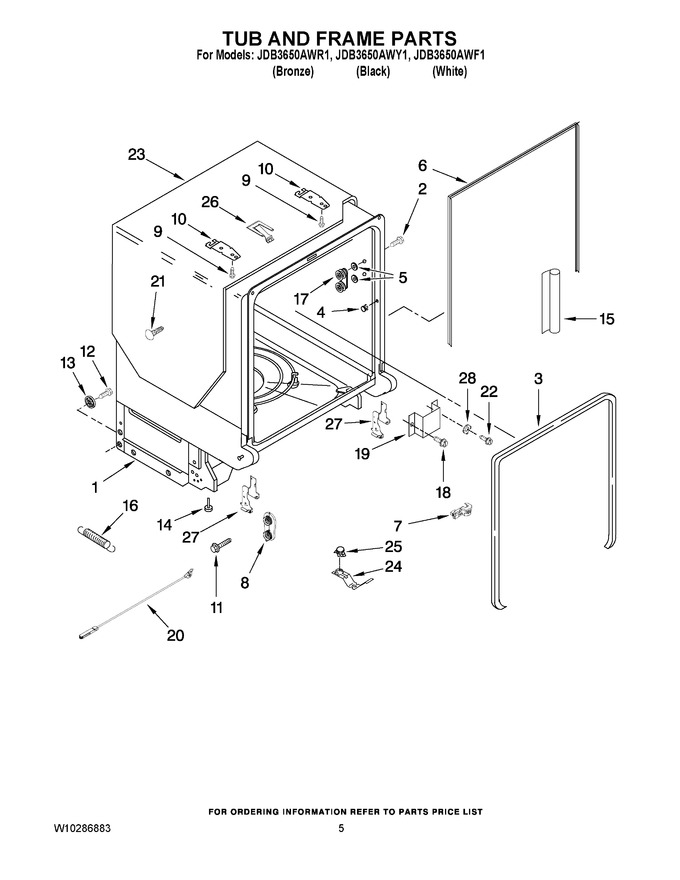 Diagram for JDB3650AWR1