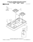 Diagram for 01 - Cooktop, Burner And Grate Parts
