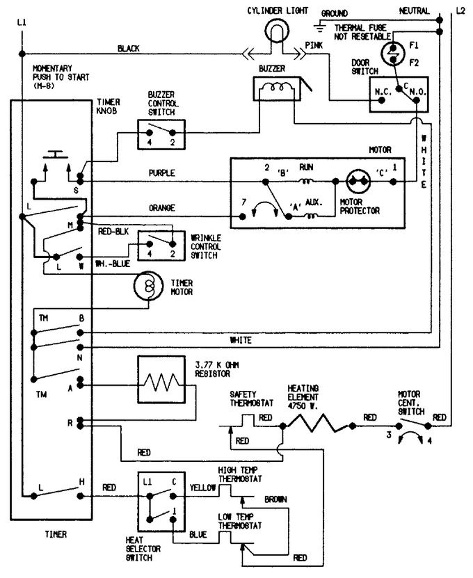 Diagram for JDE1000W