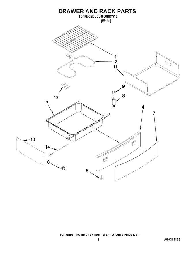 Diagram for JDS8850BDW18