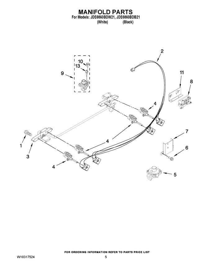 Diagram for JDS9860BDW21