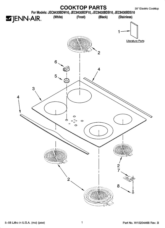 Diagram for JEC8430BDF10