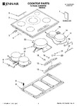 Diagram for 01 - Cooktop Parts