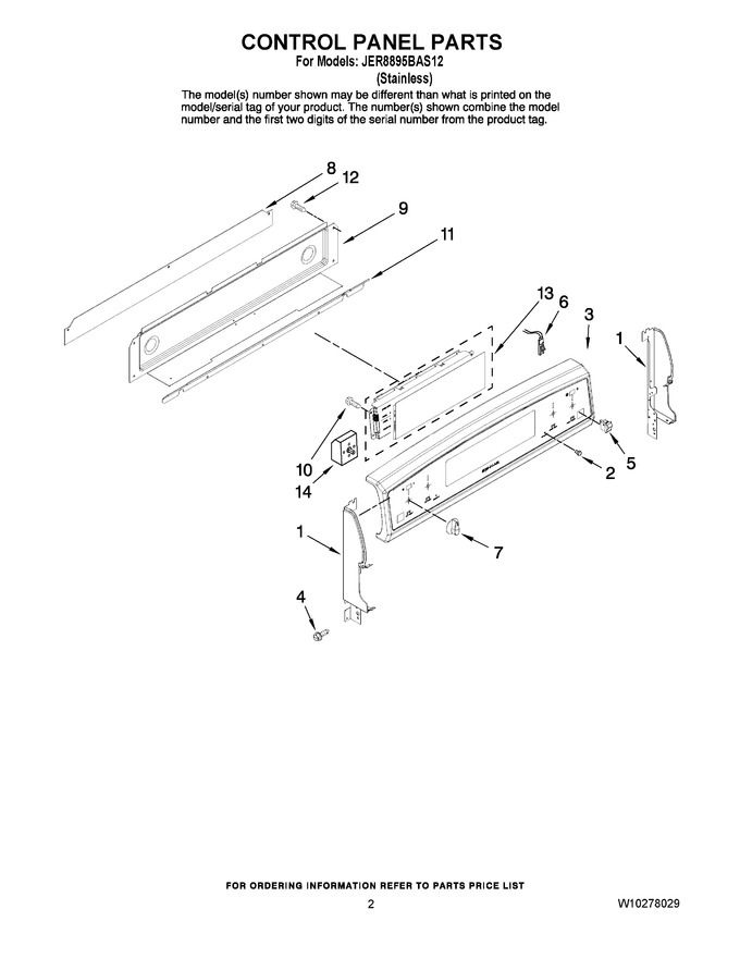 Diagram for JER8895BAS12