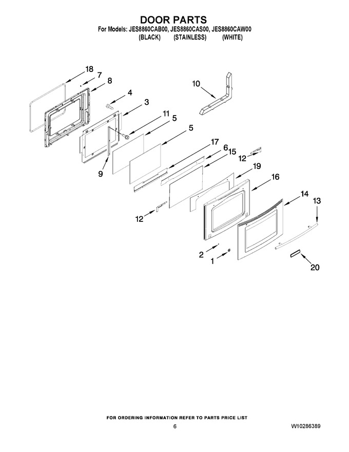 Diagram for JES8860CAS00