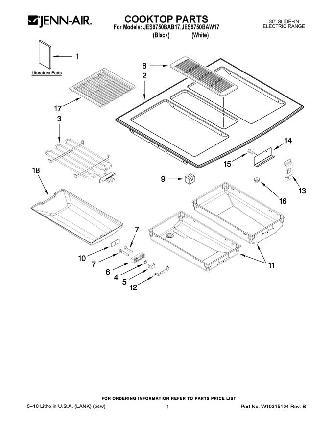 Diagram for JES9750BAW17