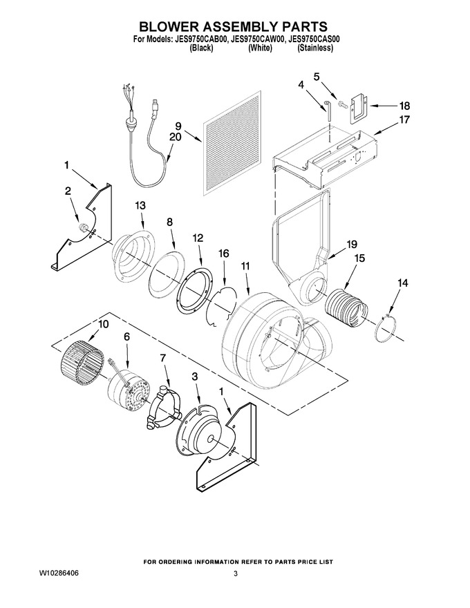 Diagram for JES9750CAW00