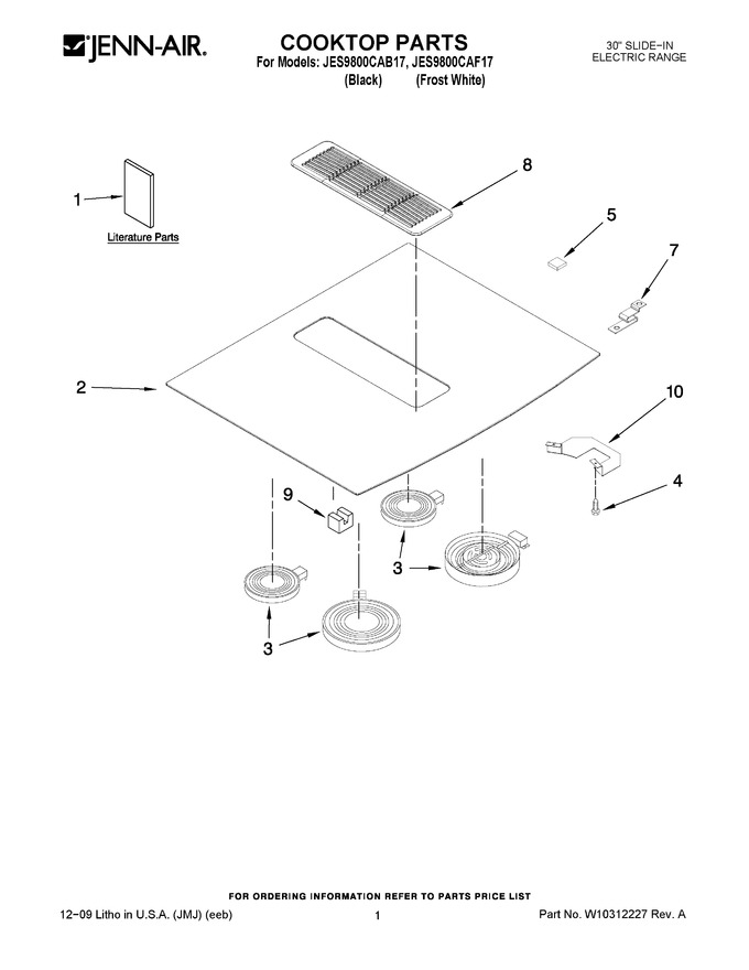 Diagram for JES9800CAB17