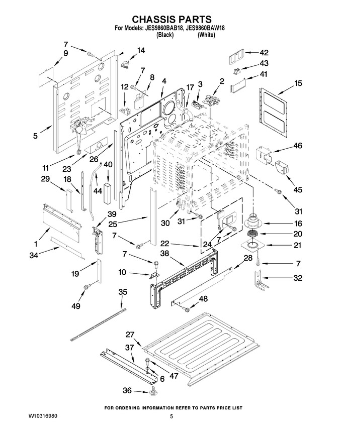 Diagram for JES9860BAW18