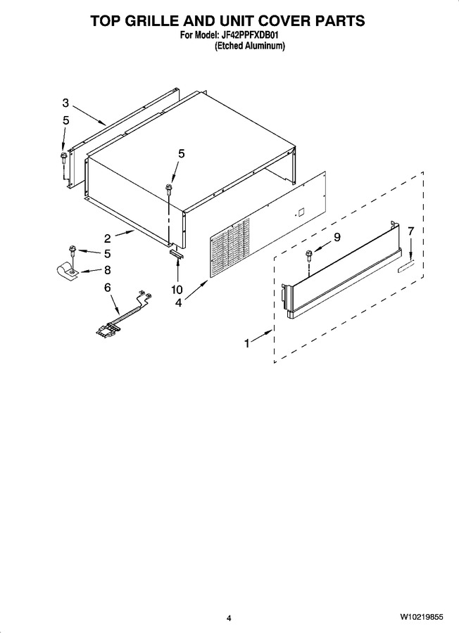 Diagram for JF42PPFXDB01