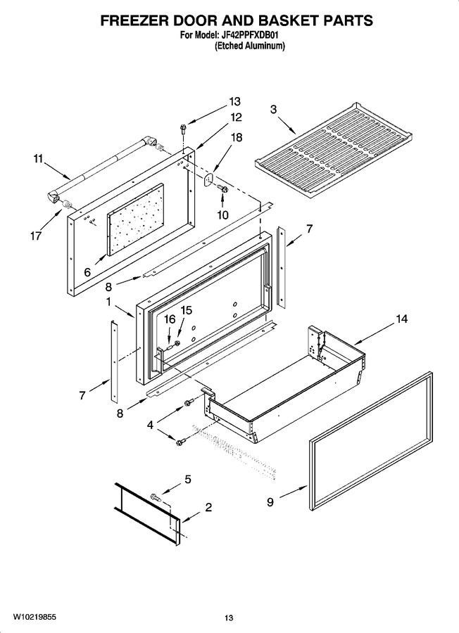 Diagram for JF42PPFXDB01