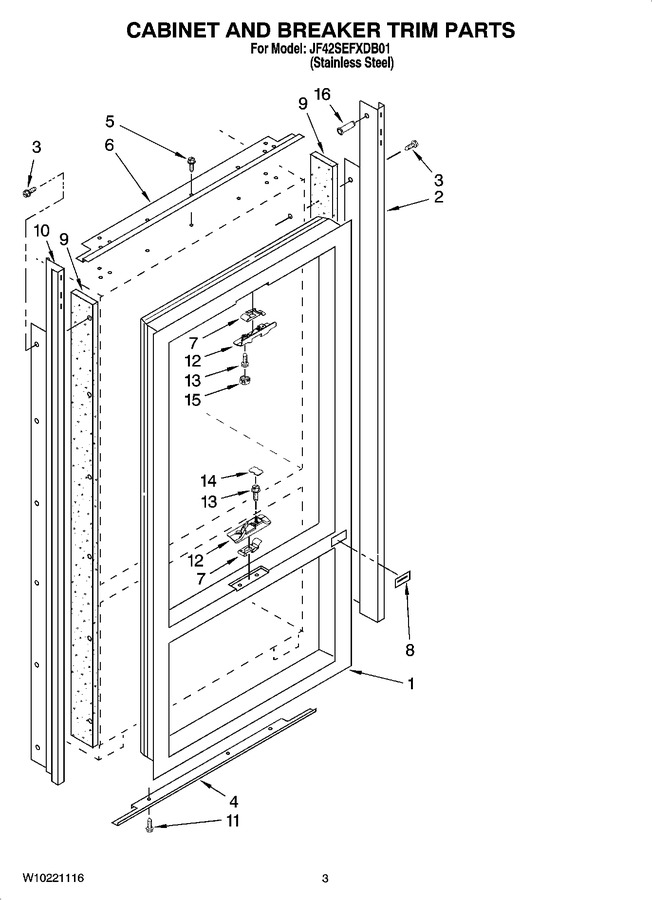 Diagram for JF42SEFXDB01
