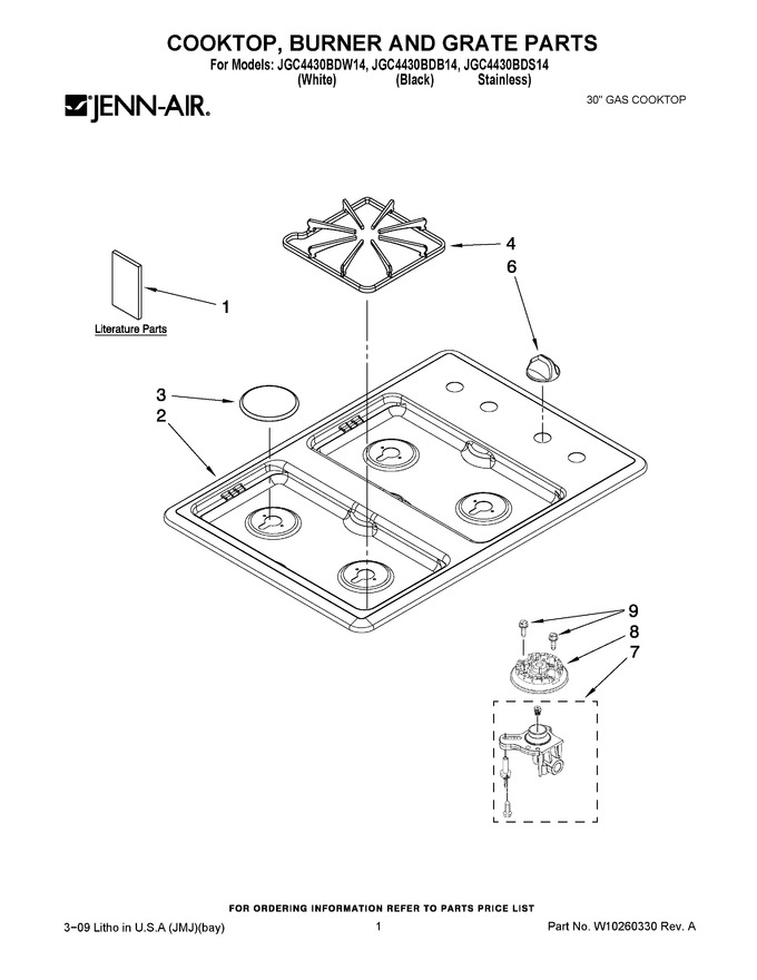 Diagram for JGC4430BDW14