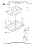 Diagram for 01 - Cooktop, Burner And Grate Parts