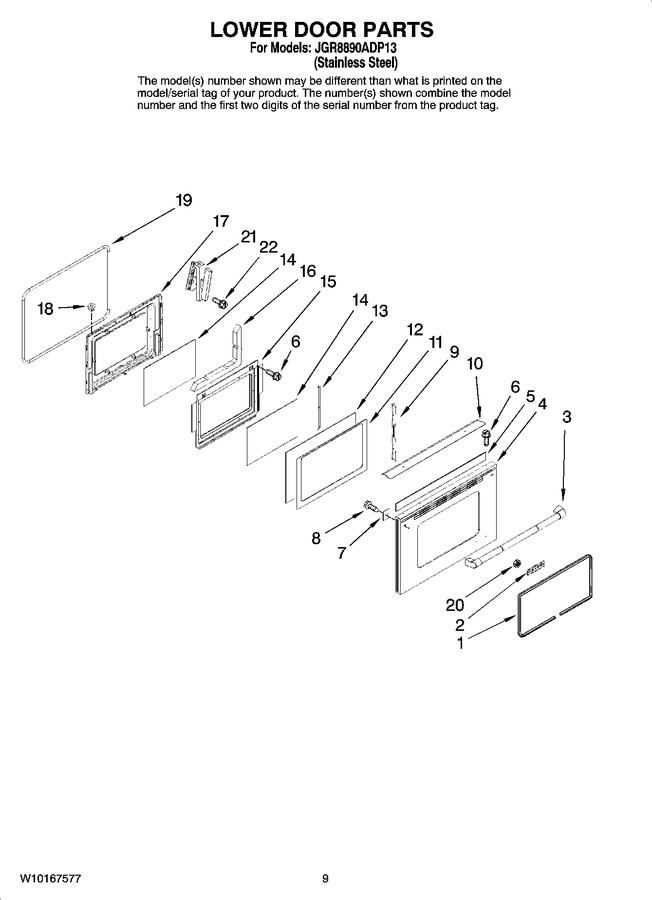 Diagram for JGR8890ADP13