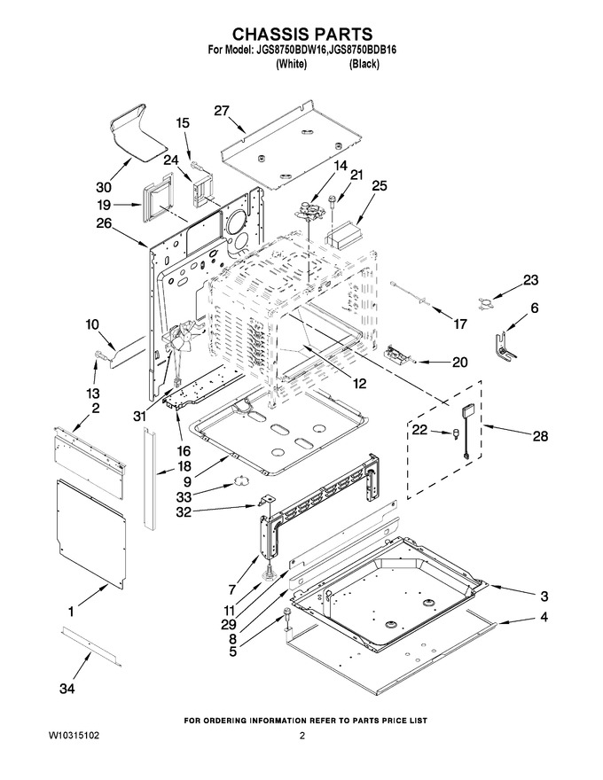Diagram for JGS8750BDW16