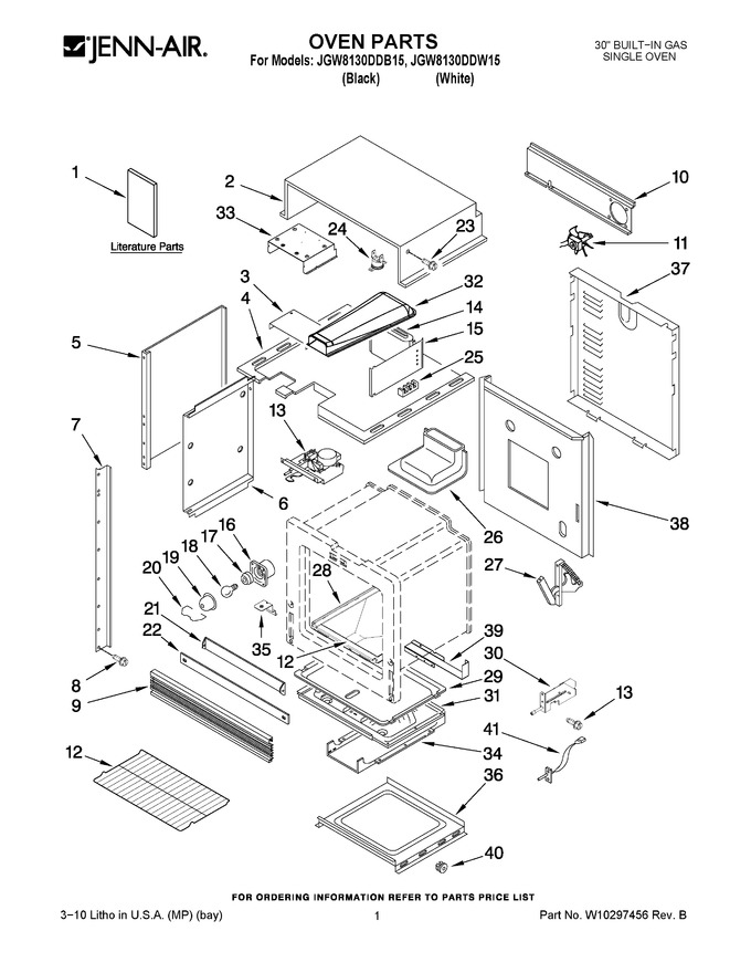 Diagram for JGW8130DDW15