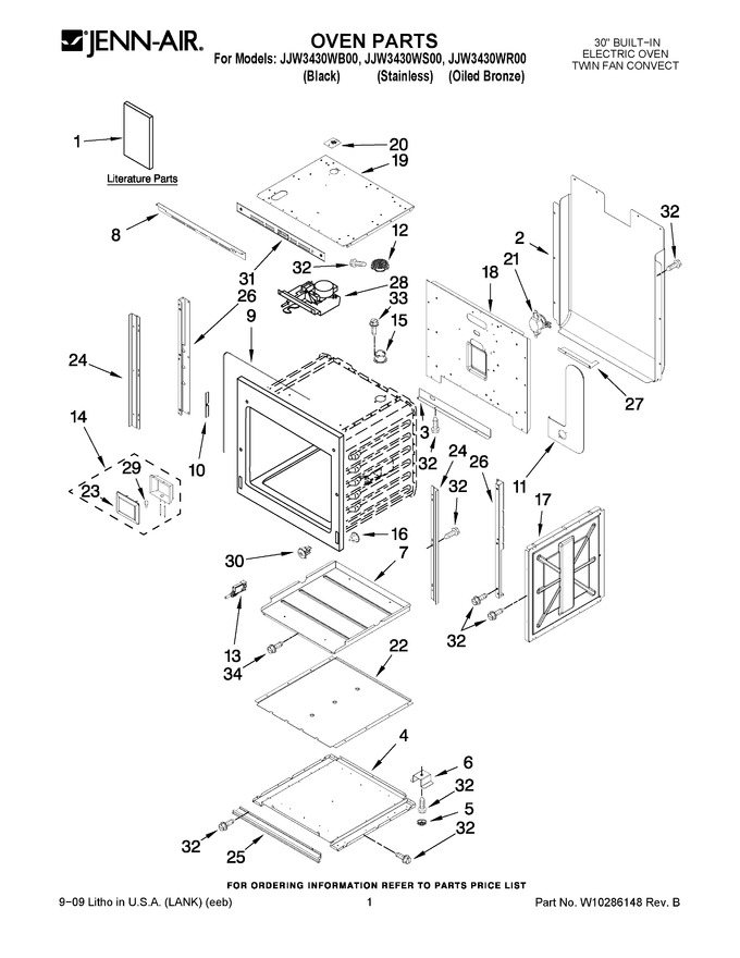 Diagram for JJW3430WB00