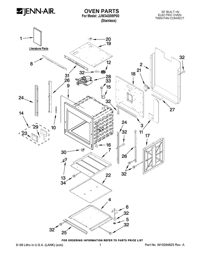 Diagram for JJW3430WP00