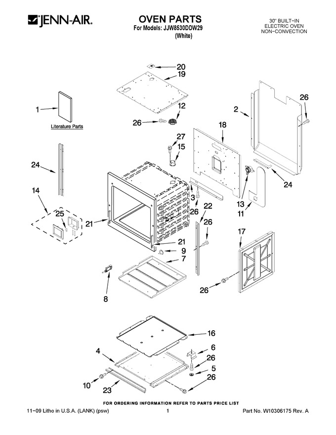 Diagram for JJW8530DDW29