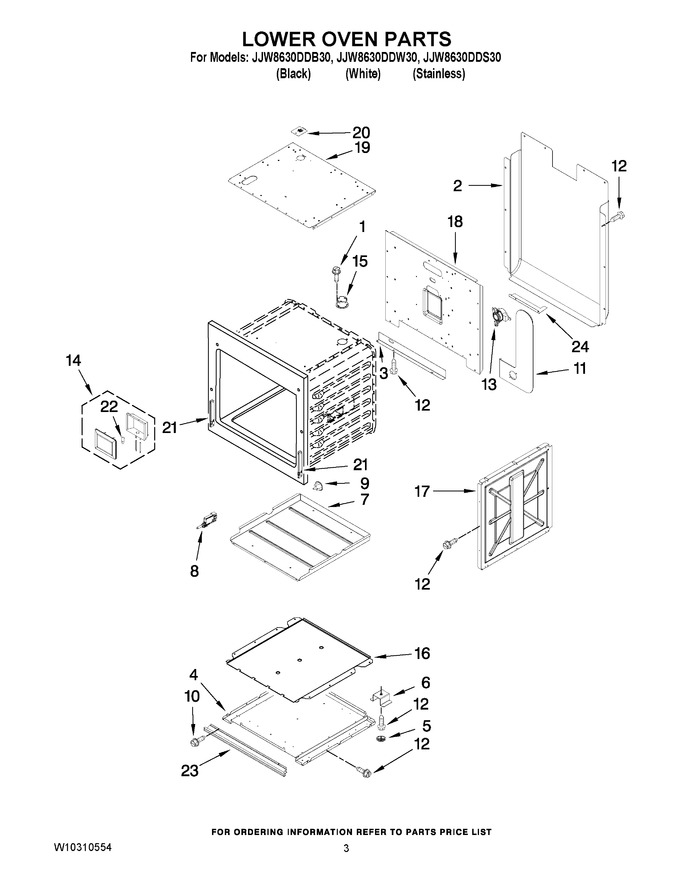 Diagram for JJW8630DDB30