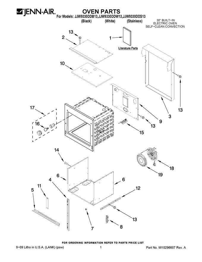 Diagram for JJW9330DDW13