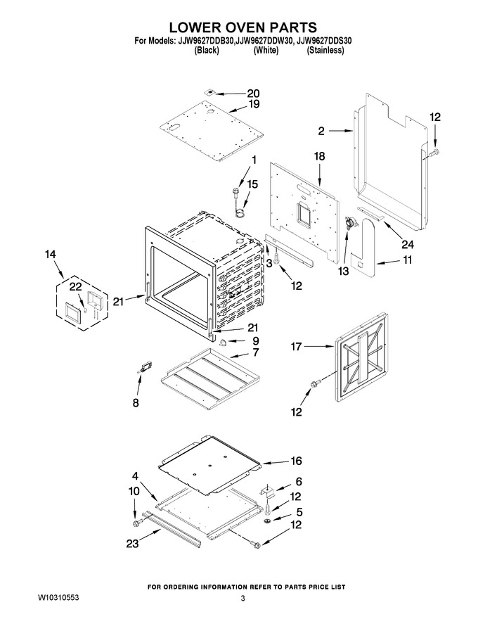 Diagram for JJW9627DDW30