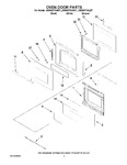 Diagram for 02 - Oven Door Parts