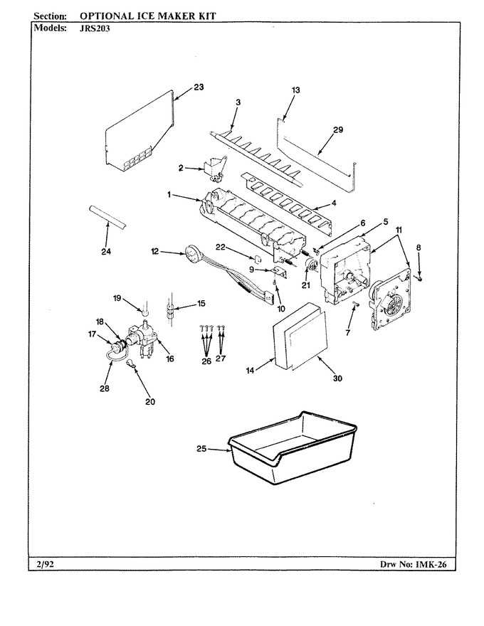 Diagram for JRS203 (BOM: BQ01C)