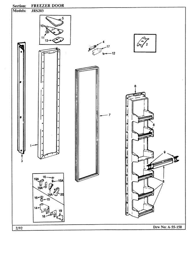 Diagram for JRS203 (BOM: AQ01B)