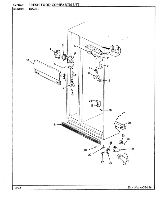 Diagram for JRS203 (BOM: BQ01C)