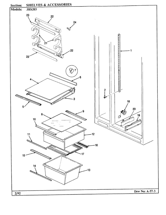 Diagram for JRS203 (BOM: BQ01C)