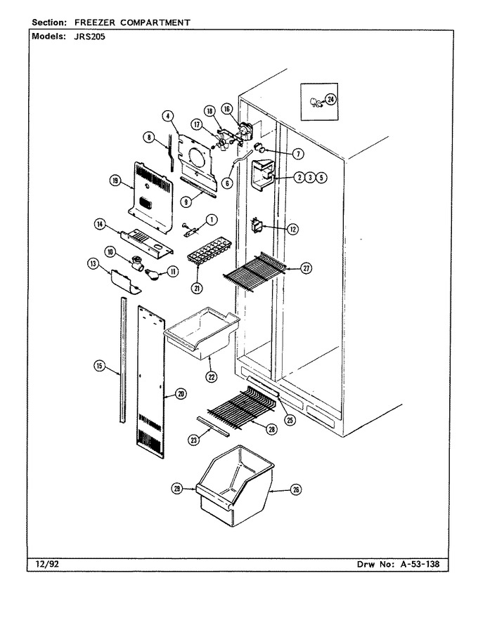 Diagram for JRS205W (BOM: DQ02A)