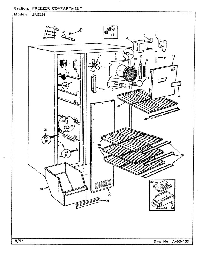Diagram for JRS226 (BOM: AQ21B)