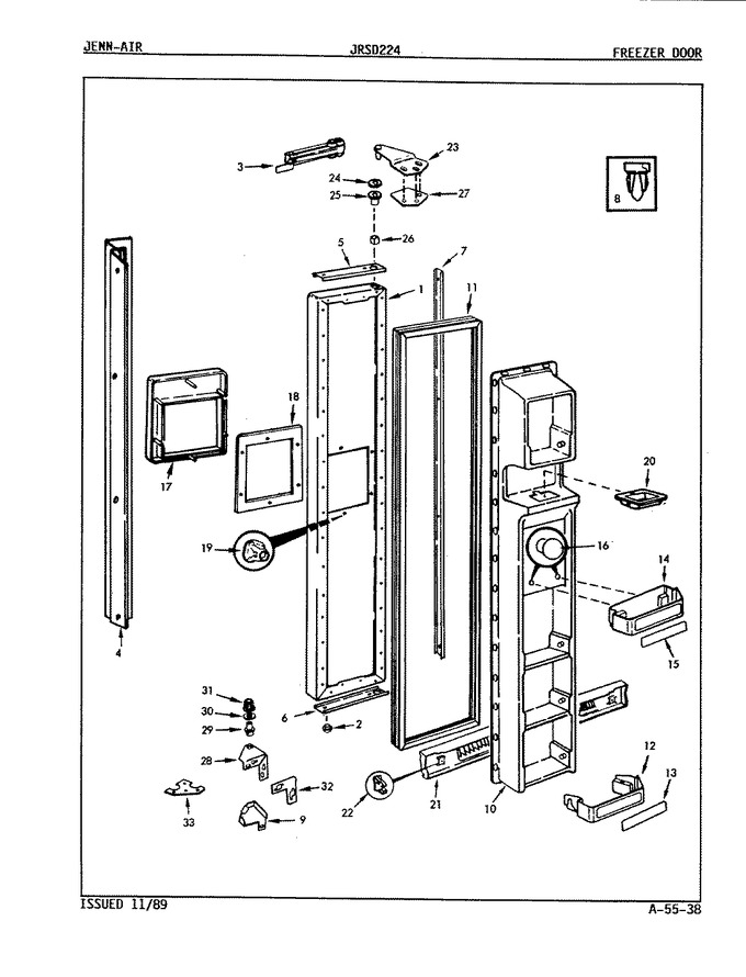 Diagram for JRSD224 (BOM: 7N07A)