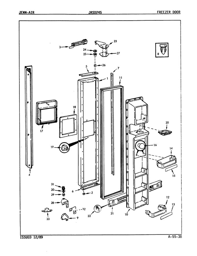 Diagram for JRSD245 (BOM: 9Q25A)