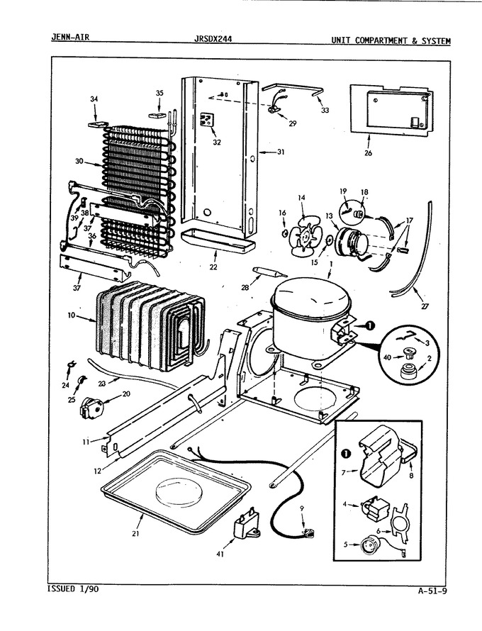 Diagram for JRSDX244 (BOM: 8N62A)