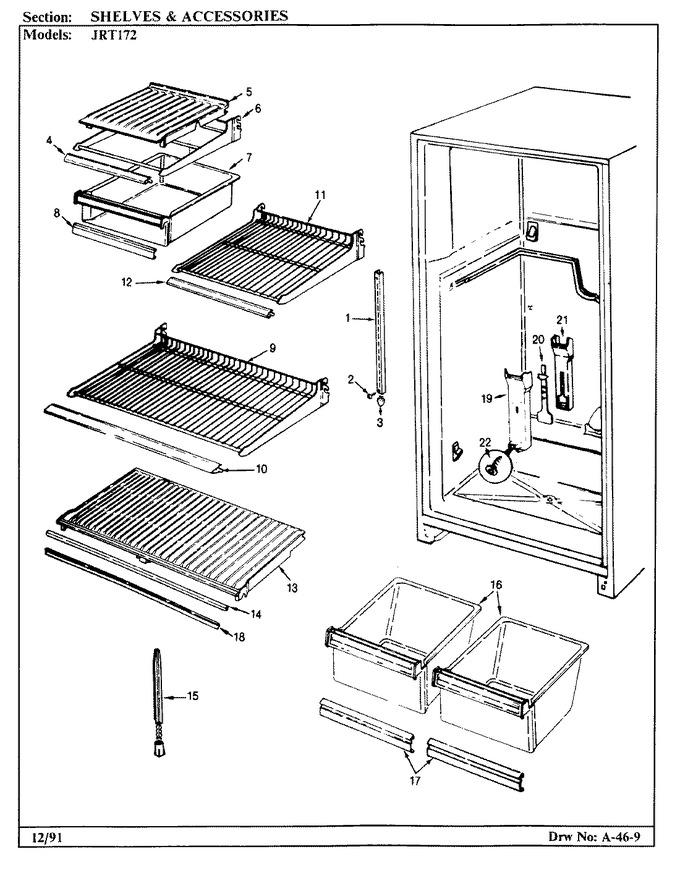 Diagram for JRT172L (BOM: AJ22B)