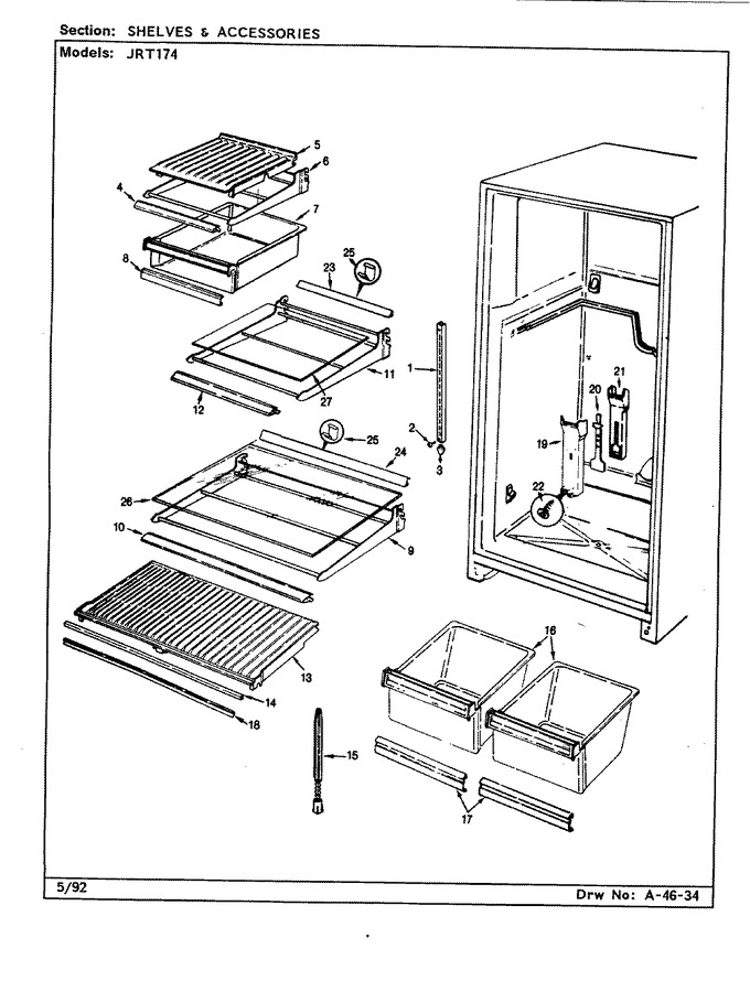 Diagram for JRT174L (BOM: CJ23A)