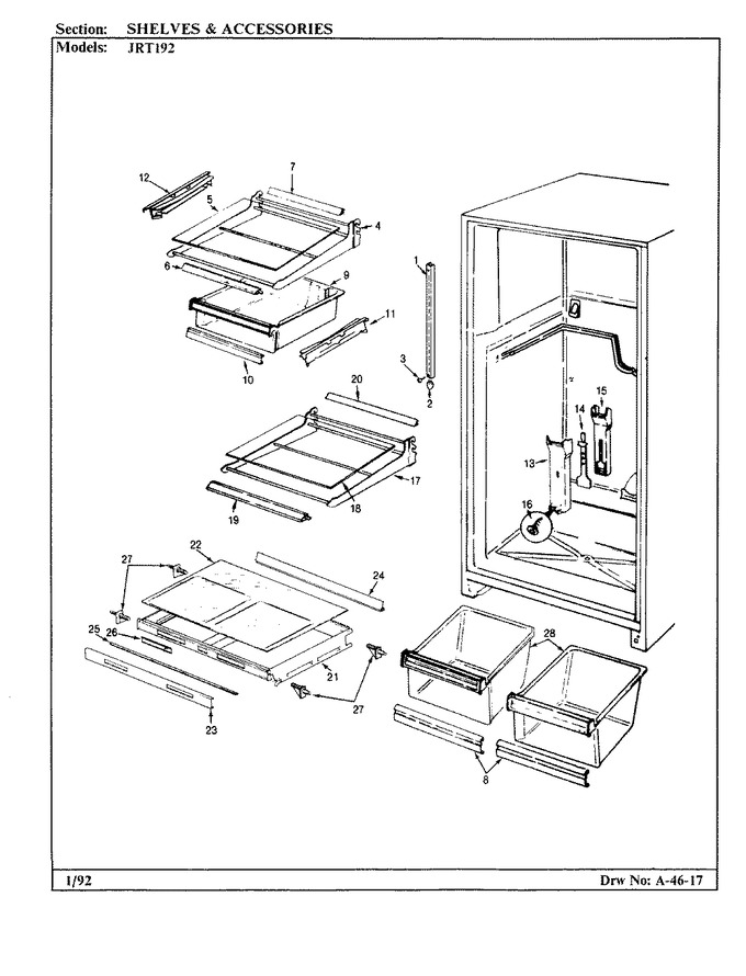 Diagram for JRT192 (BOM: CJ51B)
